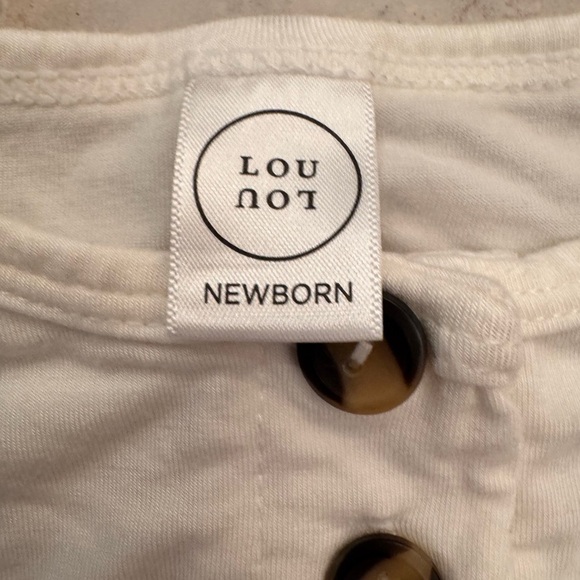 HTF Lou Lou Cream Bamboo Knotted Gown - Picture 3 of 3